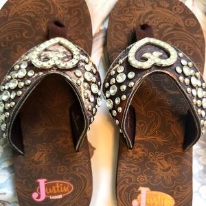 Women's Justin flip flops